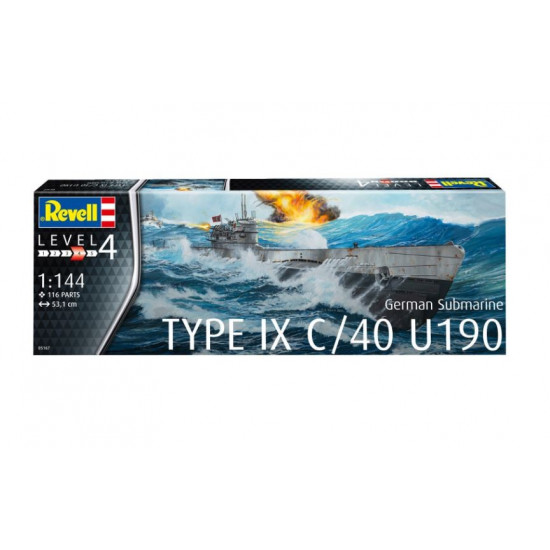 Model plastikowy German Submarine T.IX C/40 1/144