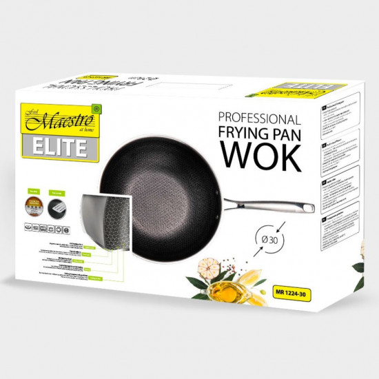 MAESTRO FRYING PAN / WOK PROFESSIONAL 30 cm