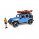 Vehicle Jeep Wrangler Rubicon with kayak and figurine