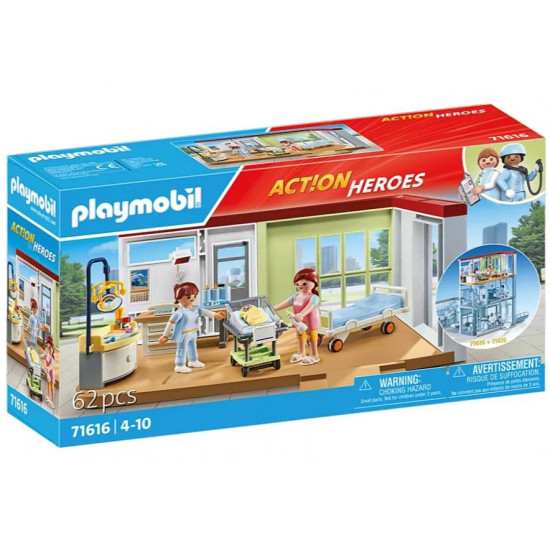 Figures set Action Heroes 71616 Maternity ward