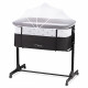 Baby cot REVO dark grey