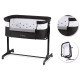 Baby cot REVO dark grey