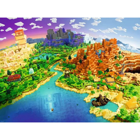 Puzzle 100 pieces Minecraft World