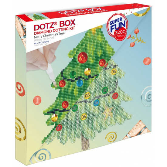 Set Diamond Dotz Merry Christmas Tree