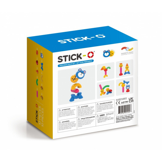 Magnetic blocks Stick-o Bear set 10 pieces