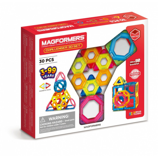 Magnetic blocks Challenger 30 pieces