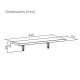 WAll hanging shelf 43cm 6 pieces 8kg MC-331