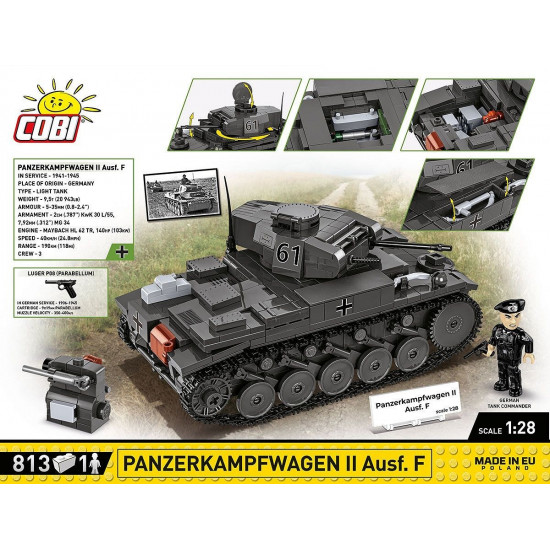 Blocks Tank Panzerkampfwagen II 813 blocks