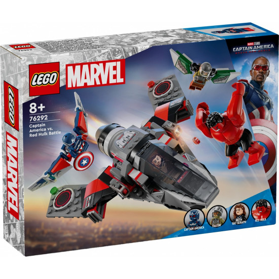 Blocks Super Heroes 76292 Captain America vs. Red Hulk Battle