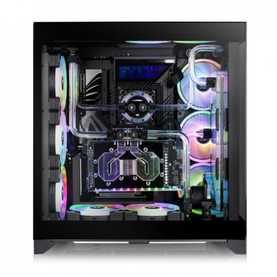 PC case CTE E600 MX Tempered Glass, glass side - black