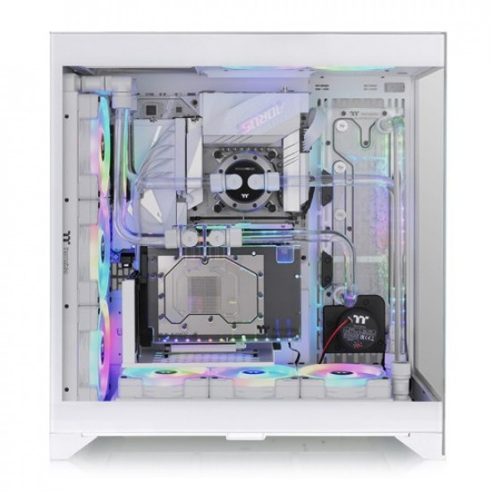 PC case CTE E600 MX Tempered Glass, glass side- snow