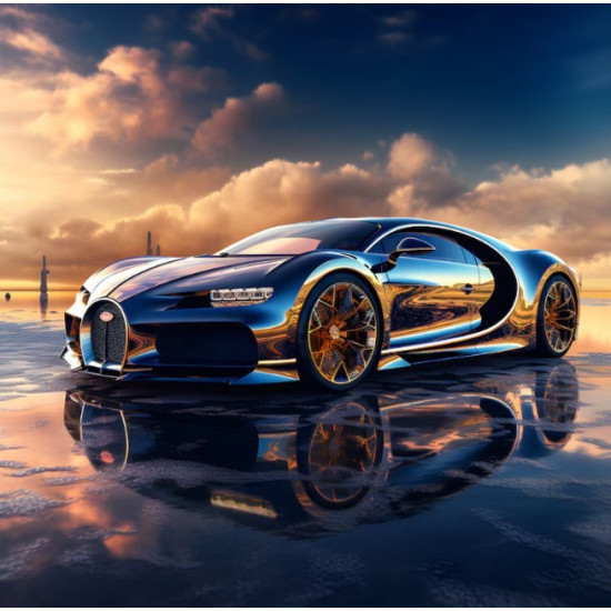 Diamond Mosaic - Bugatti Car