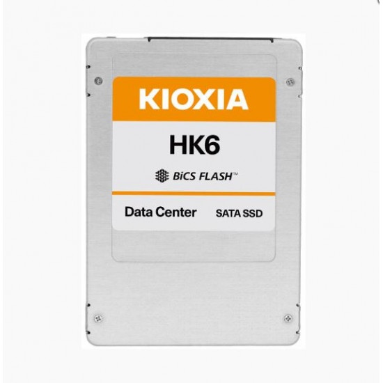 1.92TB DELL / KIOXIA, HK6-V Series, Enterprise Data Centre (3 DWPD), 550MB/s, 84K IOPS, SATA-6Gbs, TLC, 2.5 7mm SSD