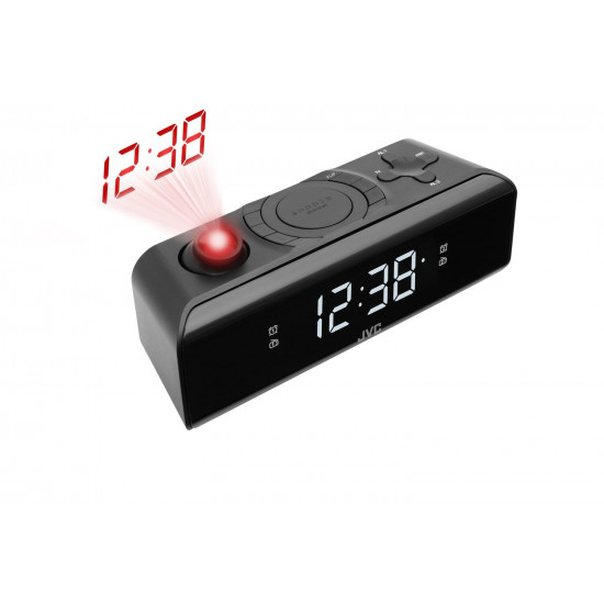 JVC radio alarm clock RA-E211B black