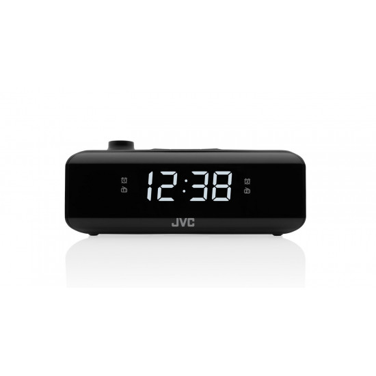 JVC radio alarm clock RA-E211B black