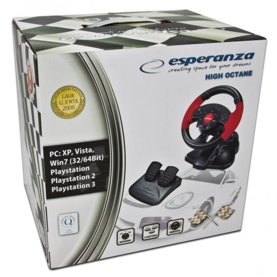 STEERING WHEEL EG103 FORCE PC/PS3 VIBRATION