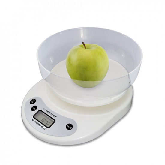 KITCHEN SCALE WITH BOWL COCONUT