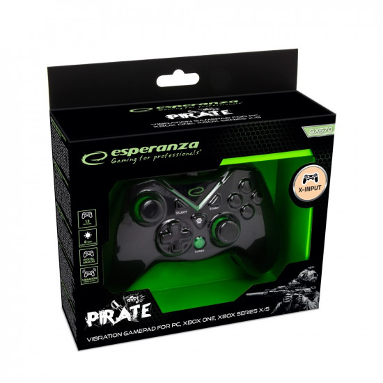 GAMEPAD PC/XBOX SERIES X/S USB PIRATE