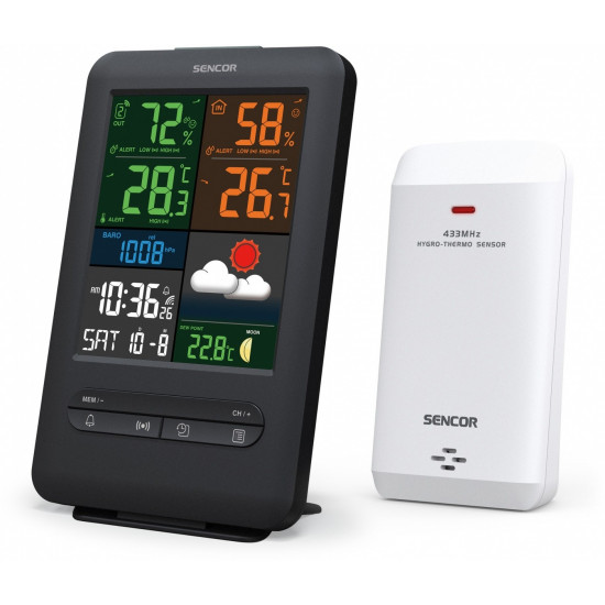 SENCOR SWS 7300 Weather station color