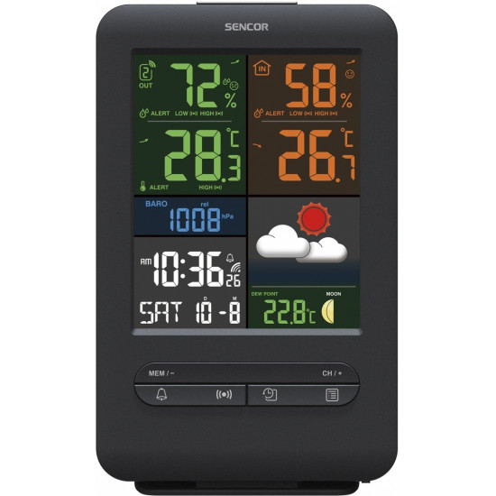 SENCOR SWS 7300 Weather station color