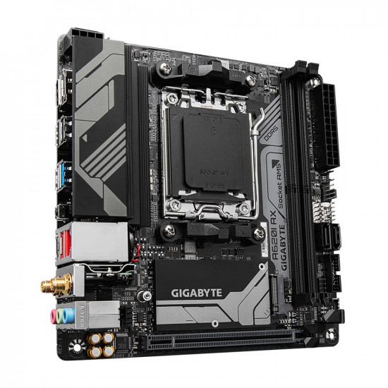 Gigabyte A620I AX 1.0 Processor family AMD Processor socket AM5 DDR5 DIMM Supported hard disk drive interfaces SATA, M.2 Number of SATA connectors 2