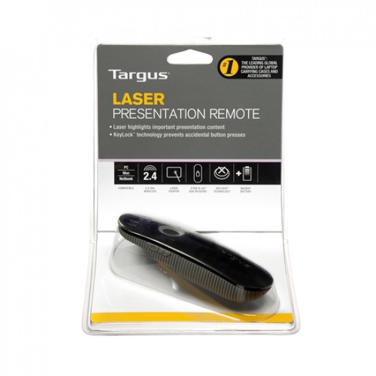 Targus | Laser Presentation Remote | Black, Grey | Plastic | Weight 57 g