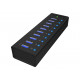 Raidsonic | 10 port USB 3.0 Hub | Icy Box IB-AC6110