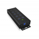 Raidsonic | 7-port Industrial hub | IB-HUB1703-QC3 | USB Type-A