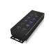 Raidsonic | 7-port Industrial hub | IB-HUB1703-QC3 | USB Type-A