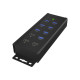 Raidsonic | 7-port Industrial hub | IB-HUB1703-QC3 | USB Type-A