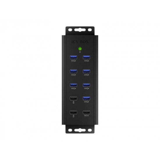 Raidsonic | 7-port Industrial hub | IB-HUB1703-QC3 | USB Type-A