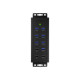 Raidsonic | 7-port Industrial hub | IB-HUB1703-QC3 | USB Type-A