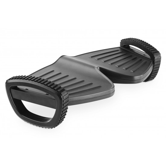 Digitus | Active Ergonomic Footrest | DA-90412 | Black | Depth 277 mm | Height 135 mm | Plastic | Gentle movements promote health; 2 rocker functions by easy rotation; Large or small rocking movements are possible (slow/fast); Can also be used as a raised footrest; Compact foot rocker, fits under any desk; Ideal for home and office | Weight 1014 g | Width 502 mm