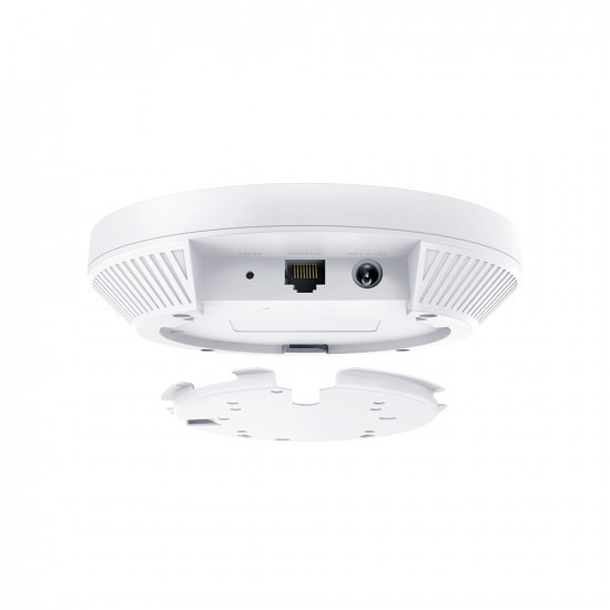 TP-LINK | AX3000 Ceiling Mount WiFi 6 Access Point | EAP650 | 802.11ax | 2.4GHz/5GHz | 2402+574 Mbit/s | 10/100/1000 Mbit/s | Ethernet LAN (RJ-45) ports 1 | MU-MiMO Yes | PoE in | Antenna type Internal Omni