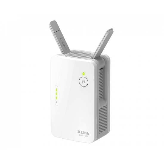 D-Link | AC1300 Wi-Fi Range Extender | DAP-1620 | 802.11ac | Mesh Support No | 400+867 Mbit/s | 10/100/1000 Mbit/s | Ethernet LAN (RJ-45) ports 1 | No mobile broadband | MU-MiMO No | Antenna type External