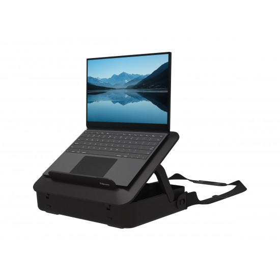 Fellowes | Breyta 2in1 Laptop Carry Case/Laptop Riser | Black | 384 x 308 x 89 mm