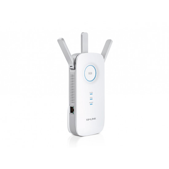 TP-LINK | Extender | RE450 | 802.11ac | 2.4GHz/5GHz | 450+1300 Mbit/s | 10/100/1000 Mbit/s | Ethernet LAN (RJ-45) ports 1 | MU-MiMO No | no PoE | Antenna type 3xExternal