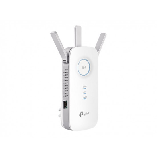 TP-LINK | Extender | RE450 | 802.11ac | 2.4GHz/5GHz | 450+1300 Mbit/s | 10/100/1000 Mbit/s | Ethernet LAN (RJ-45) ports 1 | MU-MiMO No | no PoE | Antenna type 3xExternal