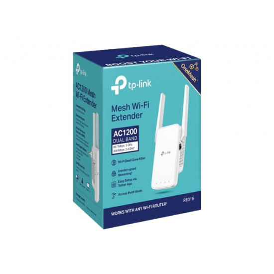 TP-LINK RE315 AC1200 Mesh Wi-Fi Range Extender | TP-LINK