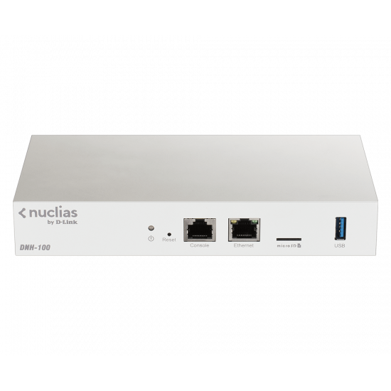 D-Link | Nuclias Connect Hub | DNH-100 | 802.11ac | Mesh Support No | 10/100/1000 Mbit/s | Ethernet LAN (RJ-45) ports 1 | No mobile broadband | MU-MiMO No | no PoE