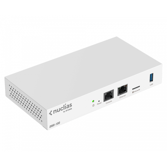 D-Link | Nuclias Connect Hub | DNH-100 | 802.11ac | Mesh Support No | 10/100/1000 Mbit/s | Ethernet LAN (RJ-45) ports 1 | No mobile broadband | MU-MiMO No | no PoE