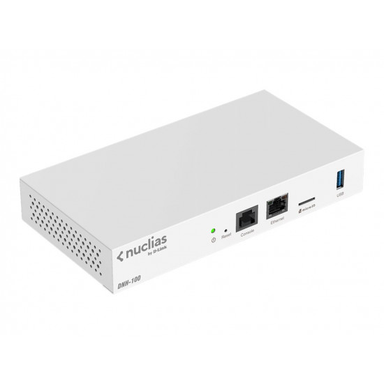 D-Link | Nuclias Connect Hub | DNH-100 | 802.11ac | Mesh Support No | 10/100/1000 Mbit/s | Ethernet LAN (RJ-45) ports 1 | No mobile broadband | MU-MiMO No | no PoE