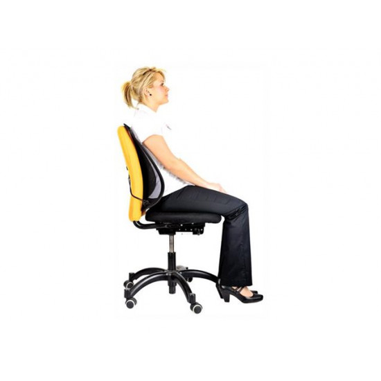 Fellowes | Office Suites mesh back support | Black | Depth 140 mm | Height 512 mm | Mesh textile | Width 439 mm