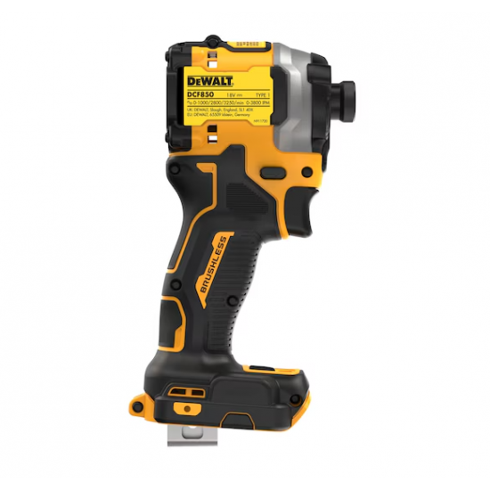 18V XR Brushless Compact Impact Driver - Bare Unit | DCF850N-XJ | 475 W