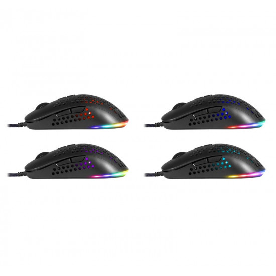 Gaming, optic, wired mouse  DEFENDER GM-620L SHEPARD 12800dpi 7P RGB