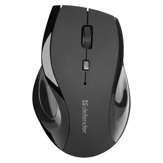 MOUSE DEFENDER ACCURA MM-295 RF BLACK OPTICAL 1600DPI 6P