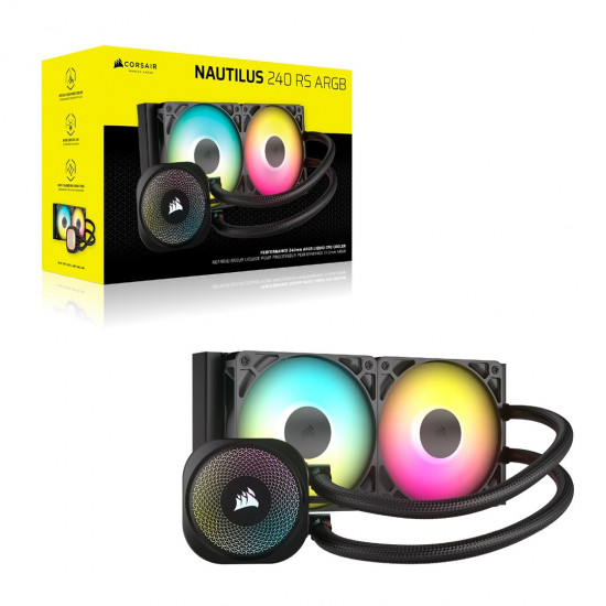 Corsair NAUTILUS 240 RS ARGB Liquid Processor All-in-one liquid cooler Black 1 pc(s)