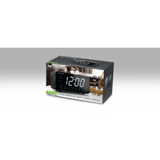 Muse M-192 CR Clock Digital Black