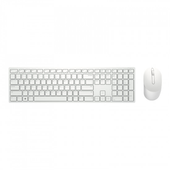 Dell Pro Wireless Keyboard and Mouse - KM5221W - US International (QWERTY) - White