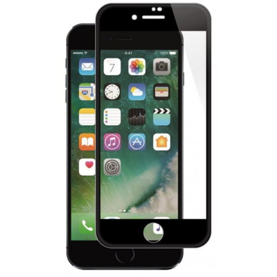 SCREENOR TEMPERED IPHONE SE 2ND GEN/6/7/8 NEW FULL COVER BLACK